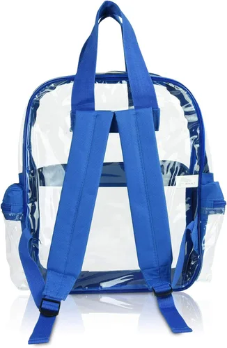 Vista 13 de DALIX Bolsas de mochila transparentes de plástico liso dorado