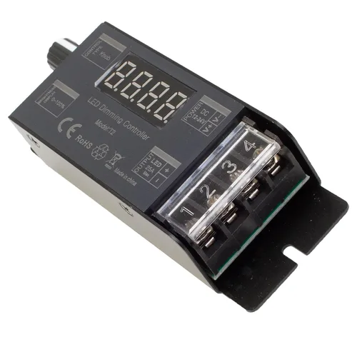 Vista 5 de Interruptor de atenuación LED, interruptor de encendido/apagado, interruptor de atenuación de control manual DC 12v-24v 25A para módulo de tira