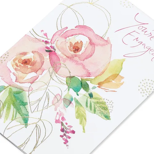 Vista 5 de American Greetings Tarjeta de compromiso - Diseñada por Kathy Davis (dulce y especial)