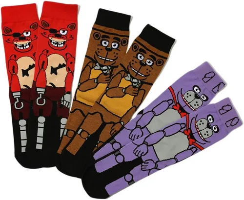 Vista 2 de Negitble 3 calcetines casuales para adultos, calcetines de patrón único para hombres y mujeres fanáticos, Varios