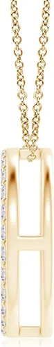 Vista 2 de Angara Natural Diamond Pendant Necklace for Women, Girls in 14K Solid GoldPlatinum April Birthstone Jewelry Gift for Her BirthdayWedding