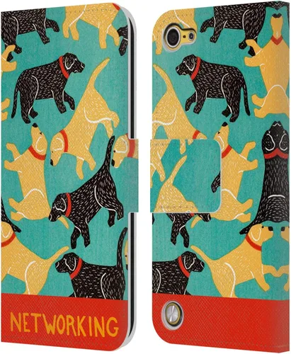 Vista 8 de Stephen Huneck Dogs Brain Sally Humour - Funda de piel tipo cartera compatible con iPod Touch 5G 5.ª