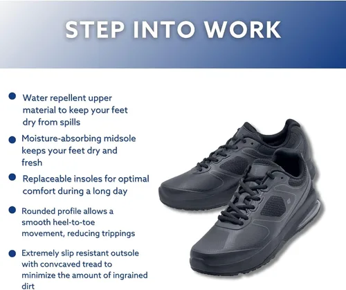 Vista 4 de Shoes for Crews Evolution II, tenis de trabajo antideslizantes para hombre