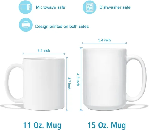 Vista 7 de Taza de café blanca personalizada para graduación, con texto en inglés "Behind You All Your Memories Before You All Your Dreams", taza de café de 11