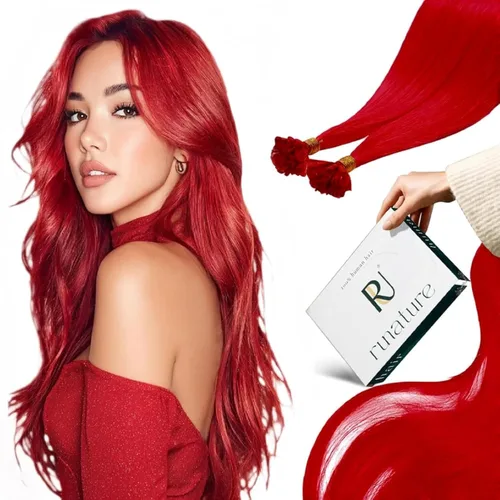 Vista 19 de RUNATURE Extensiones de cabello humano con punta en U, color marrón ceniza a rubio platino