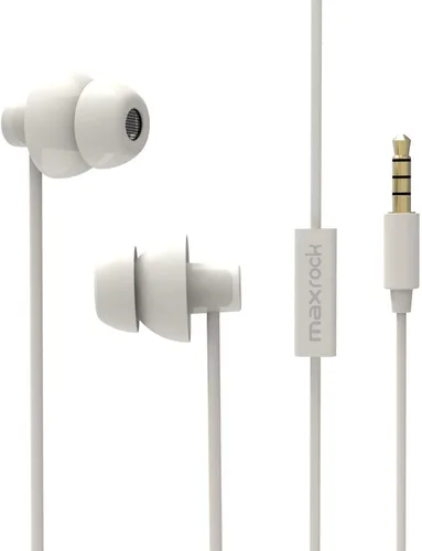Vista 9 de MAXROCK - Auriculares intrauditivos ultra suaves y cómodos con micrófono y control de volumen, bloqueadores de sonido para dormir, ronquidos, hora