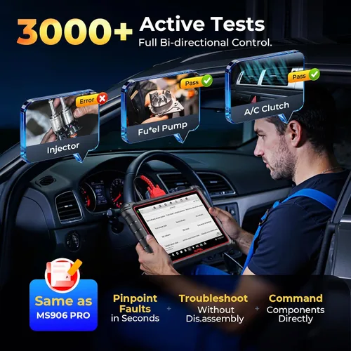 Vista 5 de Autel Escáner MP900, herramienta de escaneo de diagnóstico bidireccional con codificación ECU, misma función que MS906MAX MS906 PRO, actualización