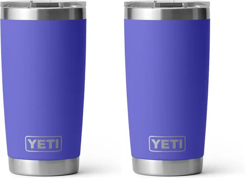 Vista 62 de YETI Rambler - Vaso de acero inoxidable con aislamiento al vacío de 20 onzas con tapa MagSlider Azul marino