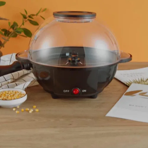 Vista 3 de Popcorn Poppers - Juguete automático de manivela sonriente, versión de entretenimiento en el hogar de pequeña máquina de palomitas de maíz volcadas
