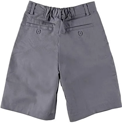 Vista 4 de Universal - Pantalones cortos plisados para uniforme escolar, Gris, 2T