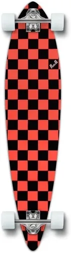 Vista 7 de Yocaher patineta, longboard de pintail pintado punked Negro