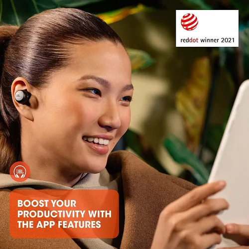 Vista 7 de JBL Tour PRO+ TWS True Auriculares Bluetooth inalámbricos, cancelación de ruido, batería de hasta 32 horas, 3 micrófonos, carga inalámbrica, Google