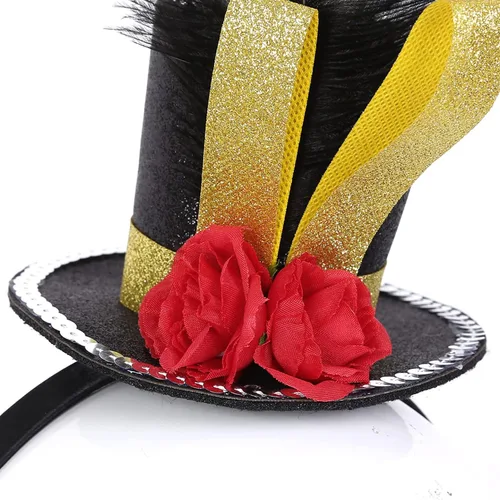 Vista 7 de Yartina Mameluco de lentejuelas con borlas para niñas de Ringmaster Circus para Halloween, fiesta de cumpleaños