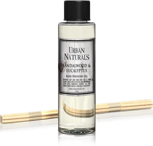 Vista 24 de Urban Naturals Recambio de aceite difusor de varillas ámbar y lavanda, lavanda relajante, ámbar cálido, aroma calmante para habitación, 4 onzas +