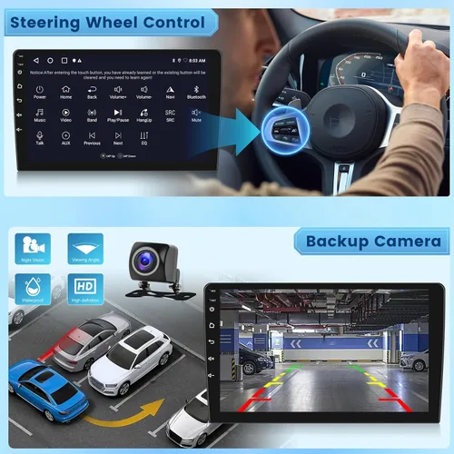 Vista 8 de [2+64G] NHOPEEW - Radio de coche para Ford F150 F 150 F-150 2009-2012, pantalla táctil de 9 pulgadas, Android Car Stereo, Carplay inalámbrico