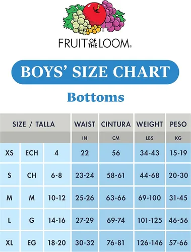 Vista 3 de Fruit of the Loom - Calzoncillos tipo bóxer de algodón para niño
