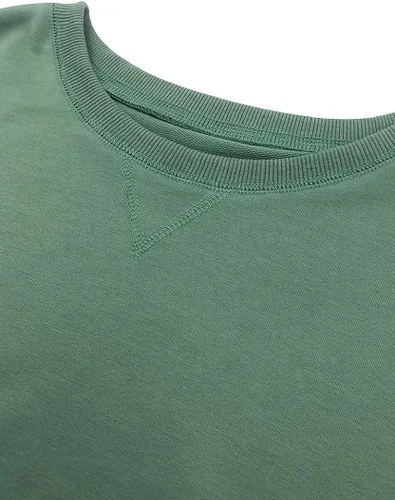 Vista 6 de Bingerlily - Sudadera casual sin botones de manga larga para mujer, con cuello redondo