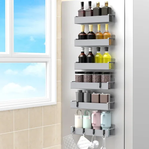 Vista 31 de HuggieGems Soporte Magnético para Botella de Agua para Refrigerador, Organizador de Portavasos para Stanley y Tumbler para Cocina, Paquete de 6