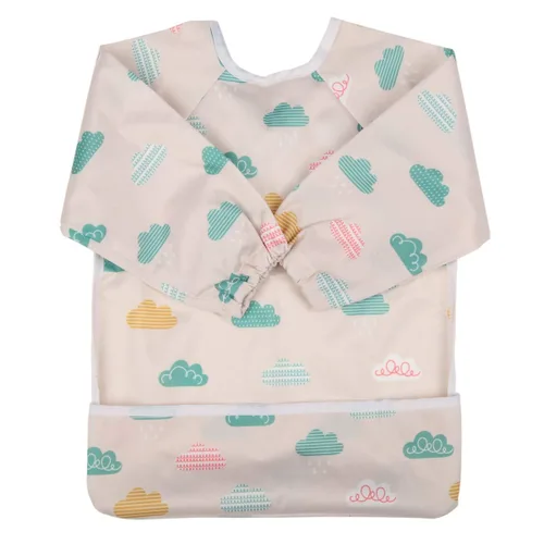 Vista 13 de Babero Camisa de manga larga con bolsillo para bebés de 1 a 3 años (Animal Forest)