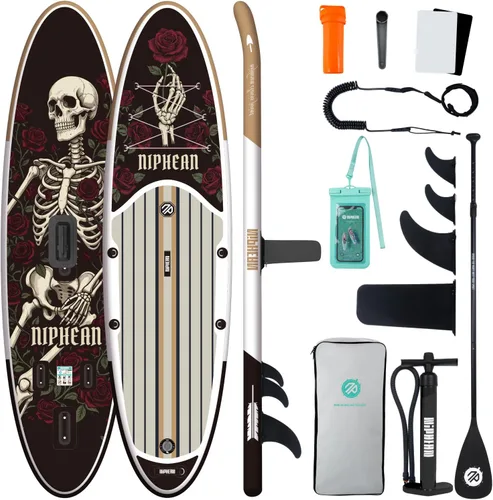 Vista 20 de Niphean Tabla inflable de la paleta con los accesorios 10'6''/12'6" estable Prisa profunda