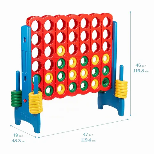 Vista 2 de ECR4Kids Jumbo 4-To-Score, Juego Gigante, Surtido