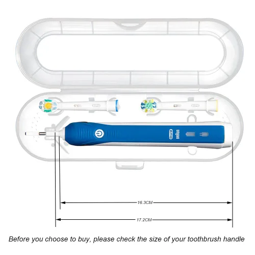 Vista 3 de Nincha Estuche de viaje de plástico portátil para cepillo de dientes eléctrico para Oral-B Pro Series