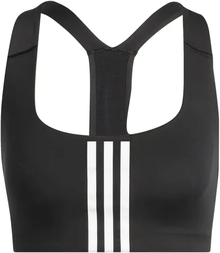 Vista 3 de adidas Sujetador de 3 rayas con soporte medio para mujer