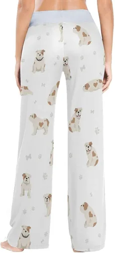 Vista 4 de vvfelixl Pantalones de pijama para mujer, yoga, pastor alemán, ropa de dormir, ejercicios, ropa de dormir