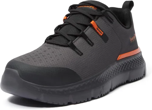 Vista 8 de Timberland PRO Intercept - Zapatos de trabajo deportivos industriales con punta de seguridad 2-Gris/Rojo