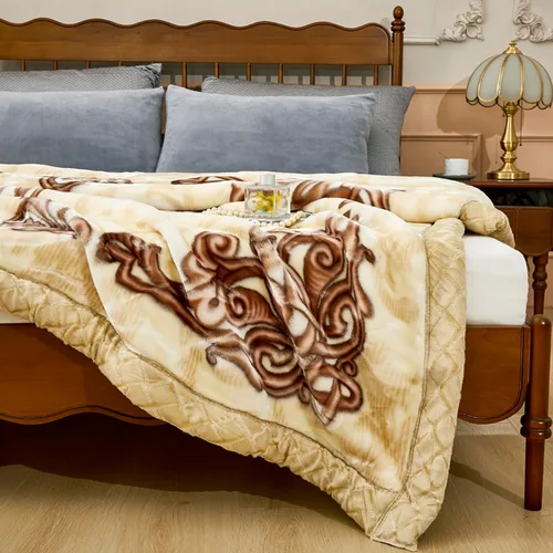Vista 7 de LGYKUMEG - Manta de visón coreana de 59x79 pulgadas, manta suave y cálida de felpa sedosa - Manta reversible de 2 capas Raschel para cama individual