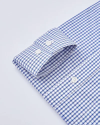 Vista 3 de Year In Year Out Camisa de vestir sin arrugas para hombre, ajuste regular, manga larga, resistente a las arrugas
