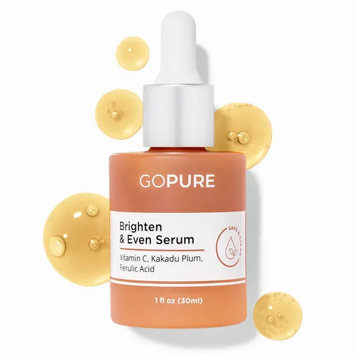 Vista 5 de goPure Actives - Suero de vitamina C, suero iluminador con vitamina C y ácido ferúlico, beneficios hidratantes y antienvejecimiento, mejora