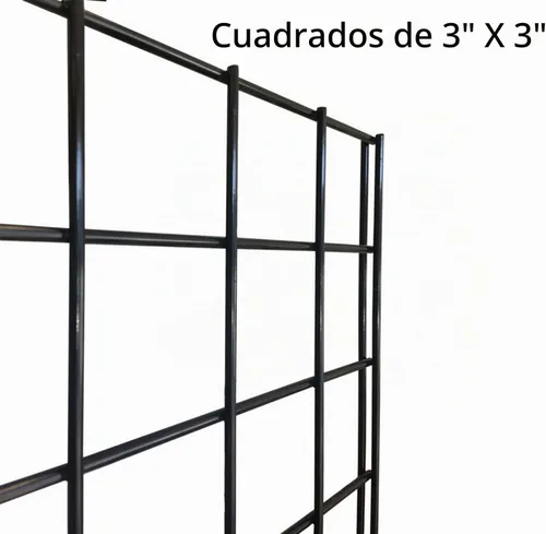 Vista 3 de Paneles de rejilla de grado comercial – Panel de rejilla resistente para cualquier exhibición minorista, 2 pies de ancho x 6 pies de alto, 4 paneles