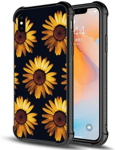 Vista 6 de DAIZAG Funda compatible con iPhone XR, protección completa, a prueba de golpes, antiarañazos, funda de poliuretano termoplástico para hombre y Flor