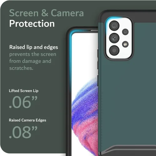 Vista 6 de TUDIA Merge - Funda diseñada para Samsung Galaxy A53 5G, [protección contra caídas de grado militar] Funda protectora de doble capa a prueba