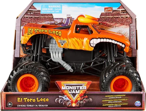 Vista 8 de Monster Jam - Camión monstruo oficial de Calavera, vehículo de colección fundido a presión, escala 1:24, juguetes para niños de 3 años en adelante