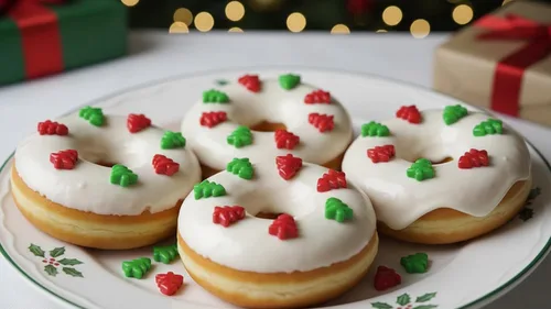 Vista 7 de NCS Gránulos comestibles en forma de árbol de Navidad – Decoración de cupcakes y galletas rojas y verdes, 7 onzas