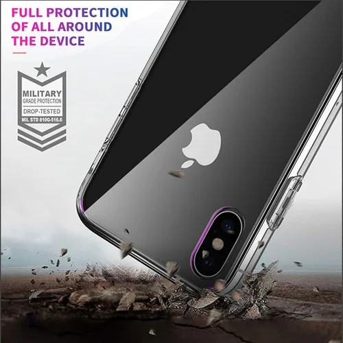 Vista 4 de Funda para Huawei Y9a (6.63"), Transparente Silicona Suave TPU Absorción De Choques Caja Del Teléfono Cubierta Protectora De Carcasa Protectora Para