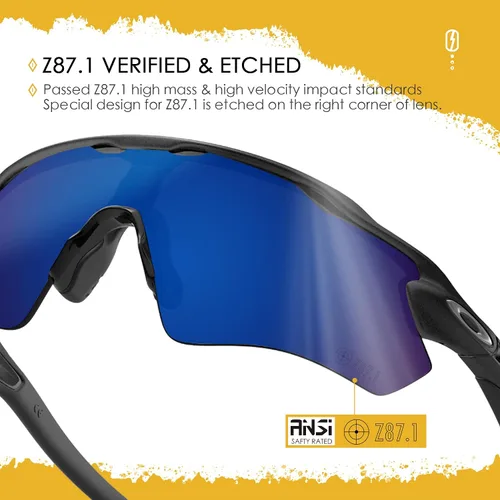 Vista 33 de ANSI Z87.1 Replacement Lenses For Oakley Flak Draft OO9364 Sunglass