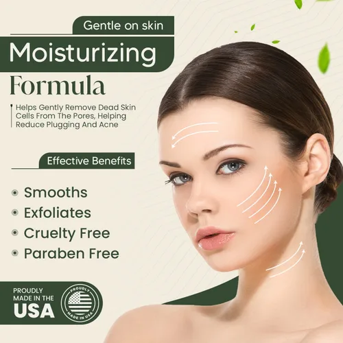 Vista 3 de Limpiador facial de 3 onzas líquidas, limpiador de ácido salicílico todo en una noche con ácido hialurónico para verano, lavado facial para acné