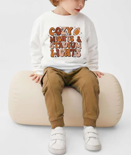 Vista 2 de Sudadera de fútbol americano para el día del partido de fútbol americano para bebés, niños y niñas, ropa de otoño
