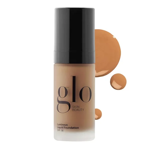Vista 11 de Glo Skin Beauty Base líquida luminosa con SPF 18 (Alabastro) - Maquillaje mineral, mejora el tono desigual de la piel, suaviza y corrige