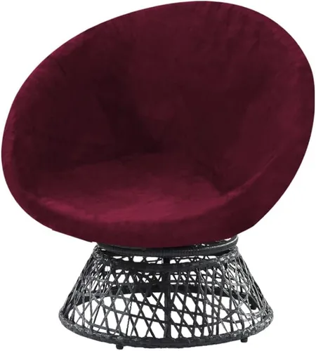 Vista 12 de PrinceDeco Funda Redonda de Terciopelo para Silla Platillo (Solo Funda Deslizante) Funda de Cojín para Silla Papasan de Alta Elasticidad Protector