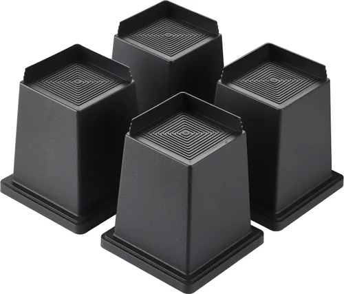 Vista 7 de Elevadores de cama resistentes de 6 pulgadas, juego de 4, soporta 1000 libras cada uno, protección del suelo, perfecto para sofás, escritorios