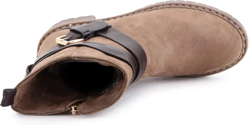 Vista 7 de ANN CREEK Juanita - Botines con correa de hebilla y cadena para mujer
