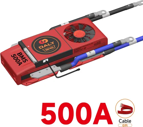 Vista 121 de DALY BMS 72V Li-ion 20S 30A Tablero de protección con cable de equilibrio de puerto común para panel solar autoconstruido, sistema de suministro