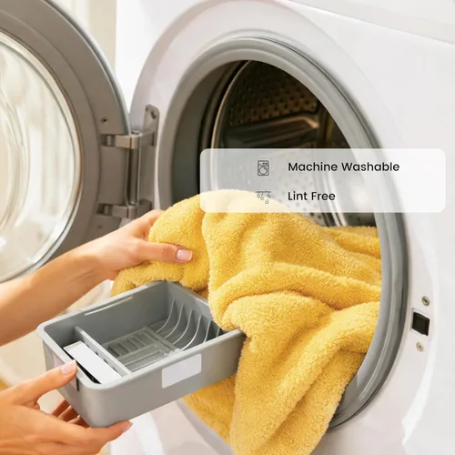 Vista 6 de SEMAXE Juego de toallas de baño familiar de 12 piezas - 100% algodón, 4 toallas de baño, 4 toallas de mano, 4 paños, ultrasuave y súper absorbente