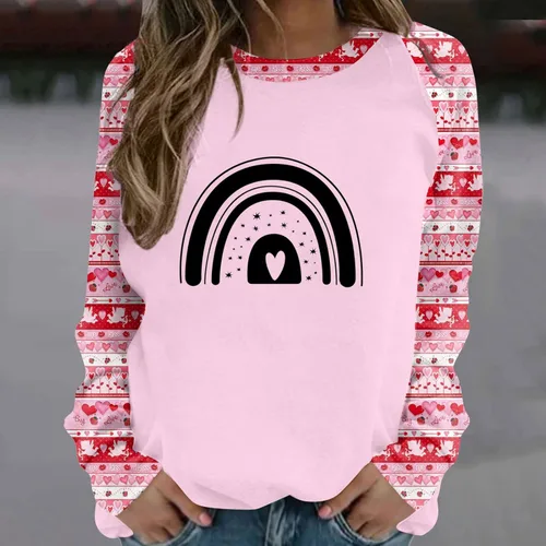 Vista 5 de GIANTHONG Sudaderas para mujer, chaqueta de otoño de manga larga, holgada, cómoda, cuello redondo, sudaderas