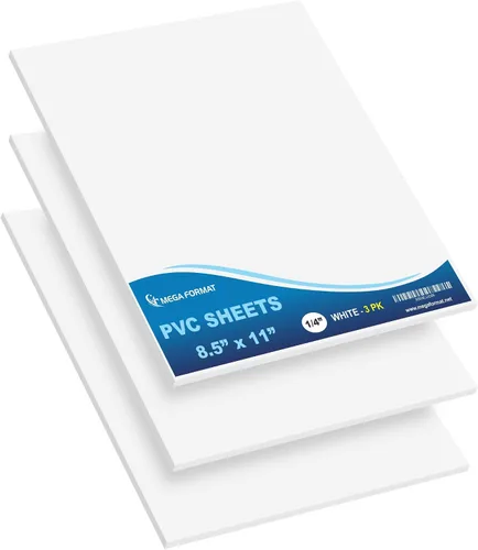 Vista 46 de Mega Format Hojas de plástico de PVC expandido – Hoja negra rígida de 5 x 7 pulgadas para manualidades, señalización y exhibiciones – Sintra Negro