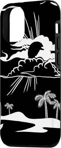 Vista 2 de Funda de regalo para iPhone 14 Beach Sunset Minimal Cool Tropical Summer Vacation